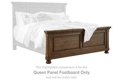 Flynnter - Medium Brown - Queen Panel Footboard