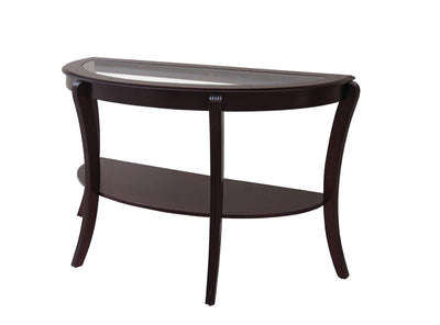 Finley - Semi - Oval Coffee Table - Espresso - Grand Furniture GA