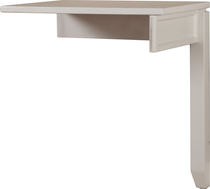 Boca - Power Lift L Desk With Hutch File And Bookcase - Cottage White