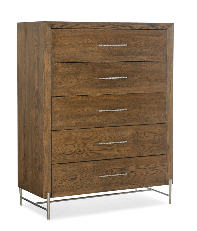 Chapman - 5-Drawer Chest - Brown, Light