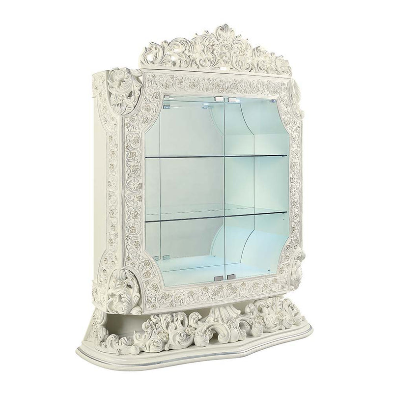 Adara - Curio - Antique White Finish - Grand Furniture GA