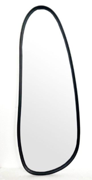 Mia - Wall Mirror - Glossy Black