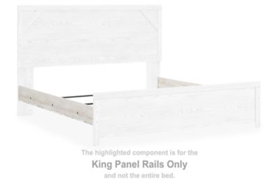 Gerridan - White / Gray - King Panel Rails