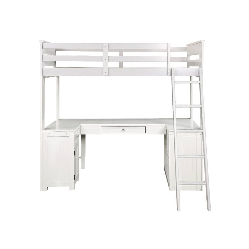 Ambar - Loft Bed - Light Gray - Grand Furniture GA