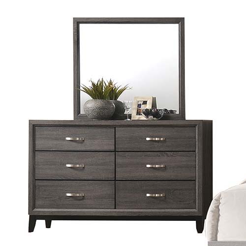 Valdemar - Mirror - Weathered Gray - Grand Furniture GA