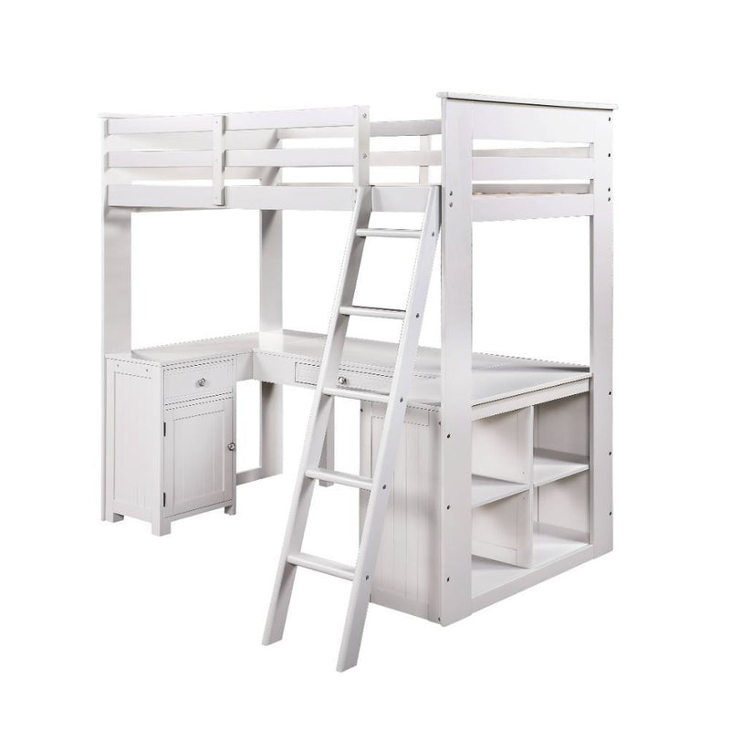 Ambar - Loft Bed - Light Gray - Grand Furniture GA