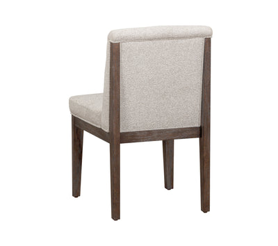 Nova - Dining Chair - Cerused Charcoal Oak / Beige