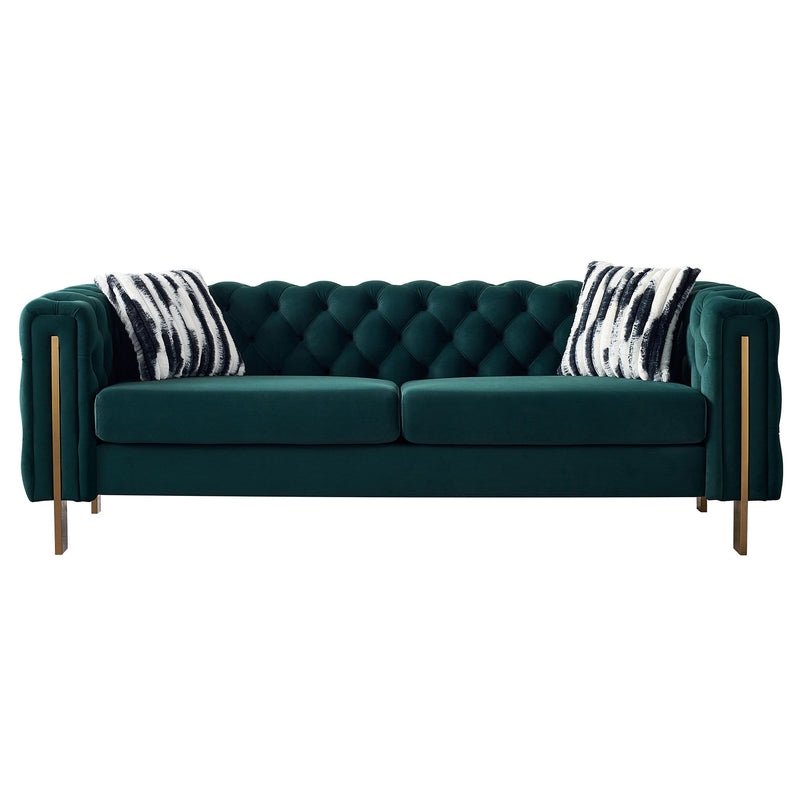 Chesterfield - Modern Tufted Velvet Living Room Sofa, 84.25&