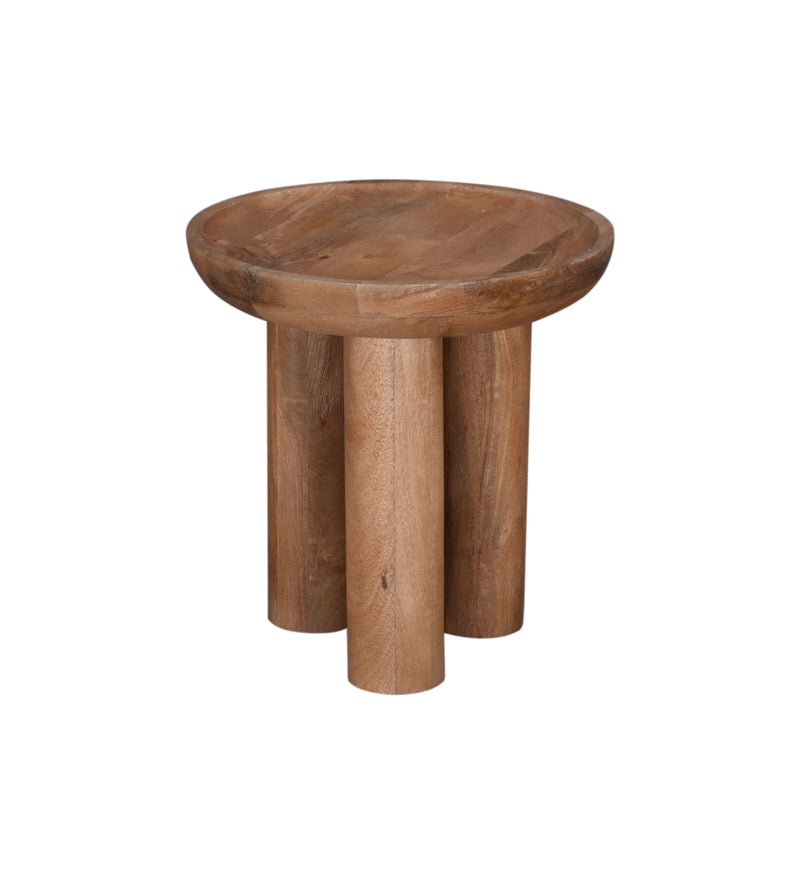 Blair - Round End Table - Dark Brown