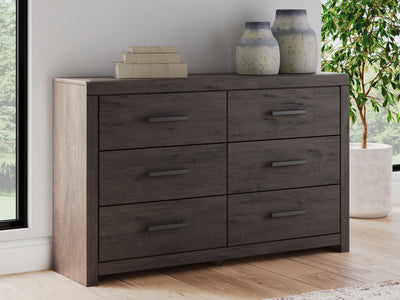 Prendonea - Charcoal - Six Drawer Dresser