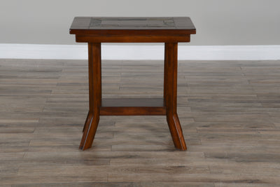 Santa Fe - Chair Side Table - Dark Chocolate