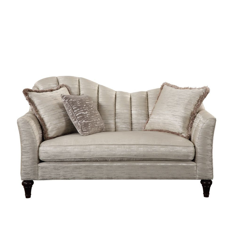 Athalia - Loveseat - Shimmering Pearl - Grand Furniture GA