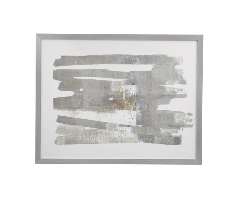 Continuous - I Framed Print - Gray