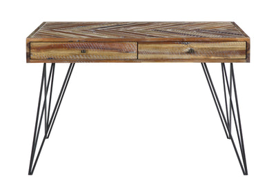 Vail - Two Drawer Writing Desk - Natural Browns