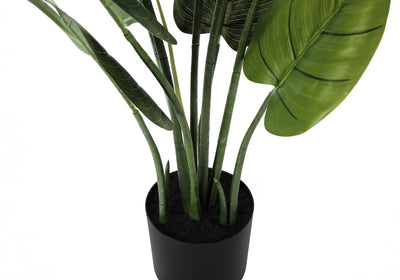 Artificial Plant, 37" Tall, Aureum Tree, Indoor, Faux, Fake, Floor, Greenery, Potted, Real Touch, Decorative - Green / Black