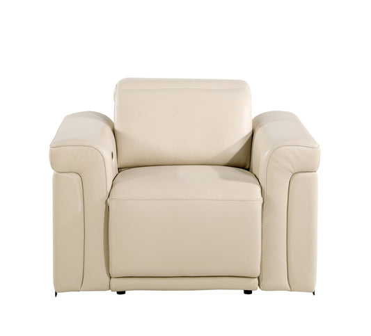 1126 - Top Grain Power Reclining Italian Leather Chair