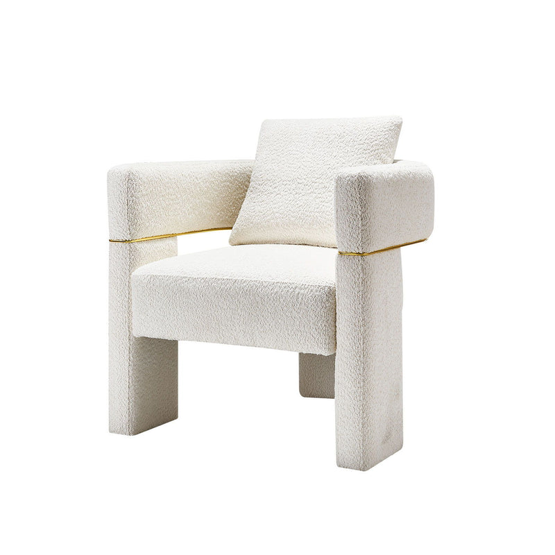 Boucle Upholstered Accent Chair