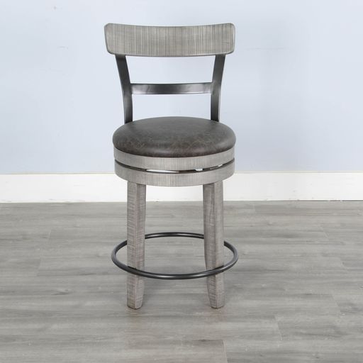 Alpine - Swivel Barstool With Cushion Seat