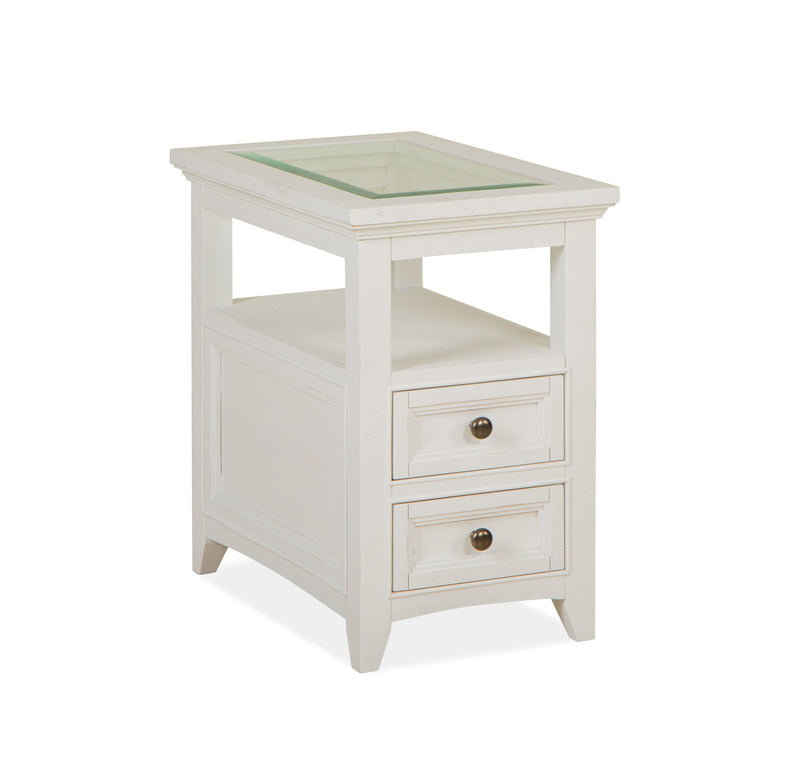 Heron Cove - Chairside End Table - Chalk White