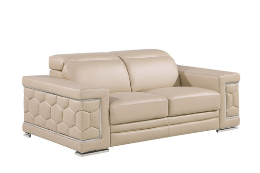 296 - Genuine Leather Loveseat