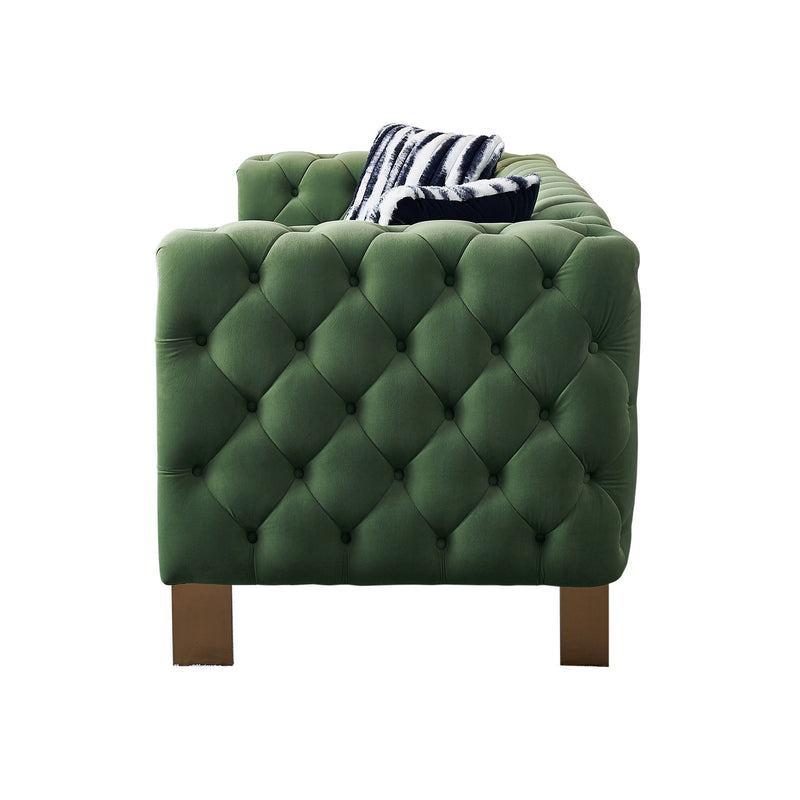 Chesterfield - Modern Tufted Velvet Living Room Sofa, 84.25&