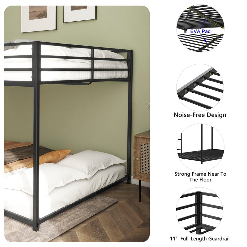 Adam - Full Over Full Bunk Bed - Black