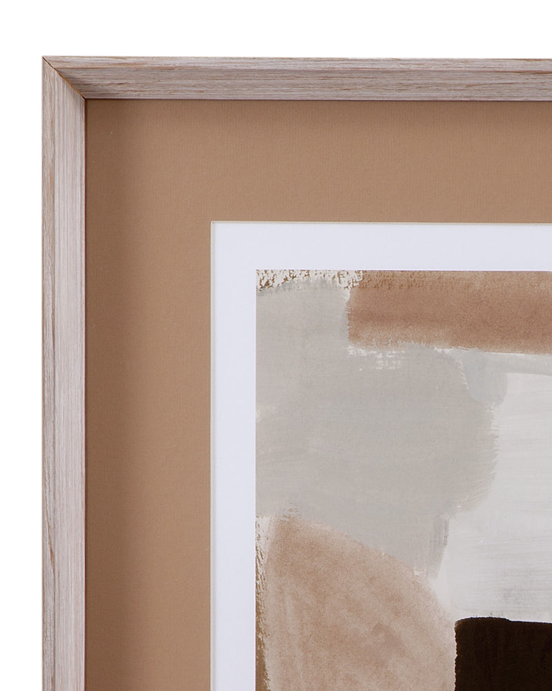 Almondine I - Framed Art - Dark Brown