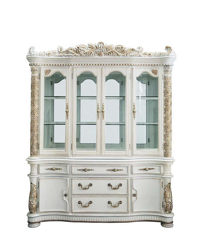 Vendom - Hutch & Buffet - Antique Pearl Finish - Grand Furniture GA