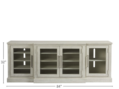 Escape - 84" Entertainment Console - Pearl Silver