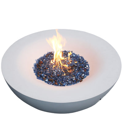 Outdoor Concrete Propane Gas Fire Pit Bowl