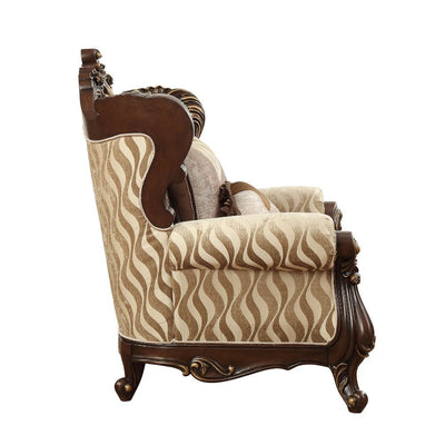 Shalisa - Chair - Fabric & Walnut - Grand Furniture GA