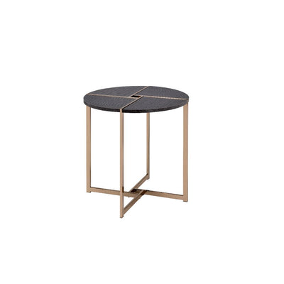 Bromia - End Table - Black & Champagne - Grand Furniture GA