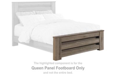 Zelen - Warm Gray - Queen Panel Footboard