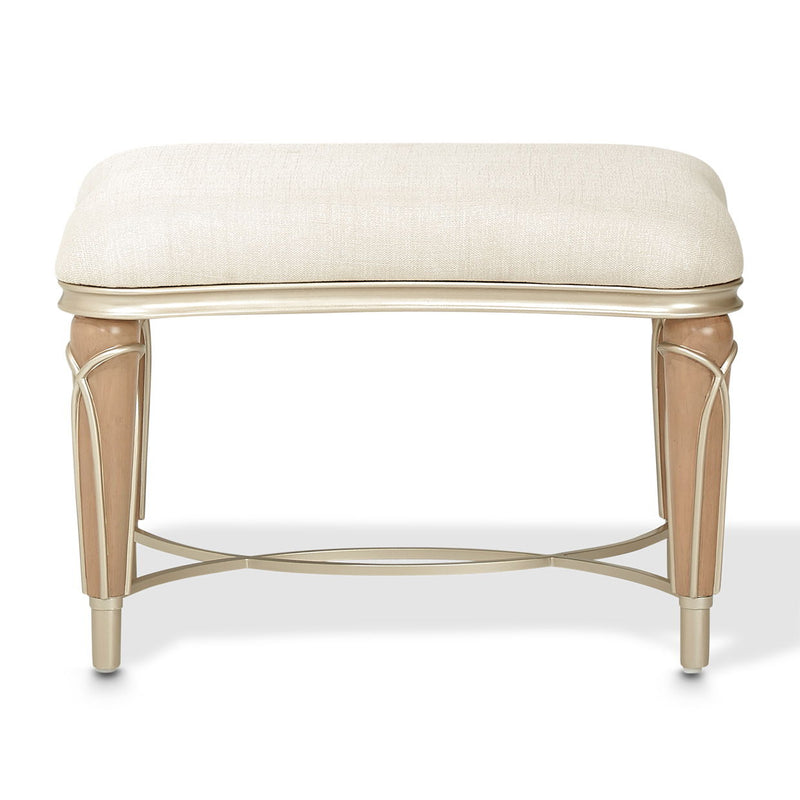 Villa Cherie - Ottoman - Pearl/Caramel