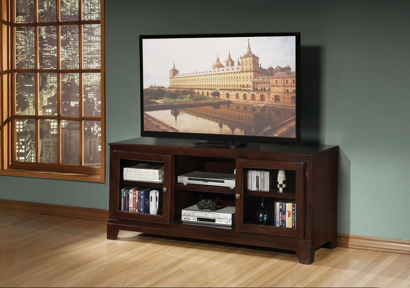 Halden - TV Stand - Merlot - Grand Furniture GA