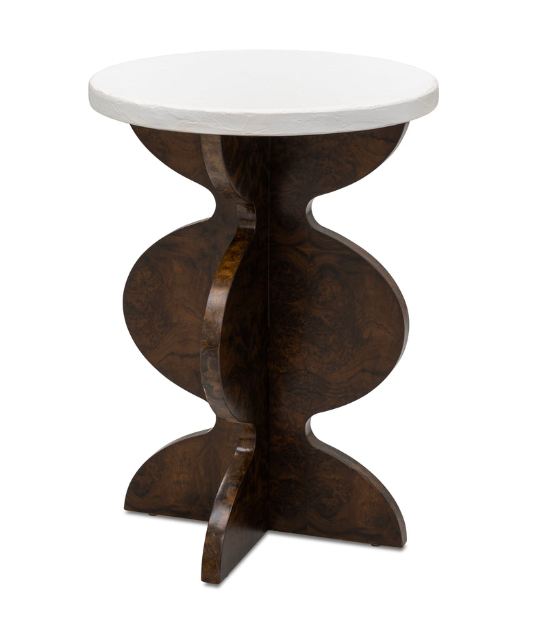 Paloma - Accent Table - Black Walnut Burl