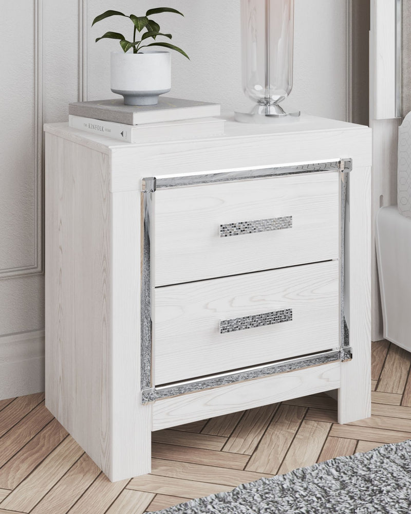 Altyra - White - Two Drawer Night Stand