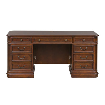 Brayton Manor - Jr Executive Desk - Dark Brown