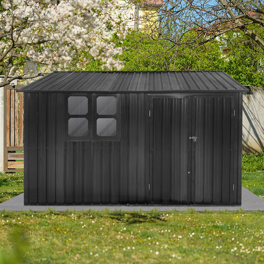 10' x 8' Garden Sheds Outdoor Storage Sheds With Window