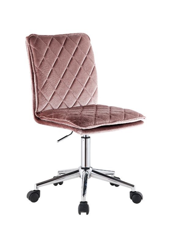 Aestris - Office Chair - Pink Velvet - Grand Furniture GA