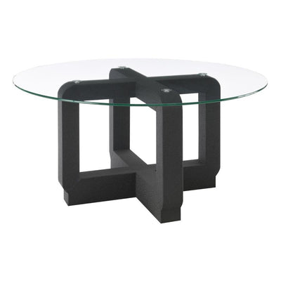 Acklin - Round Clear Glass Top Table