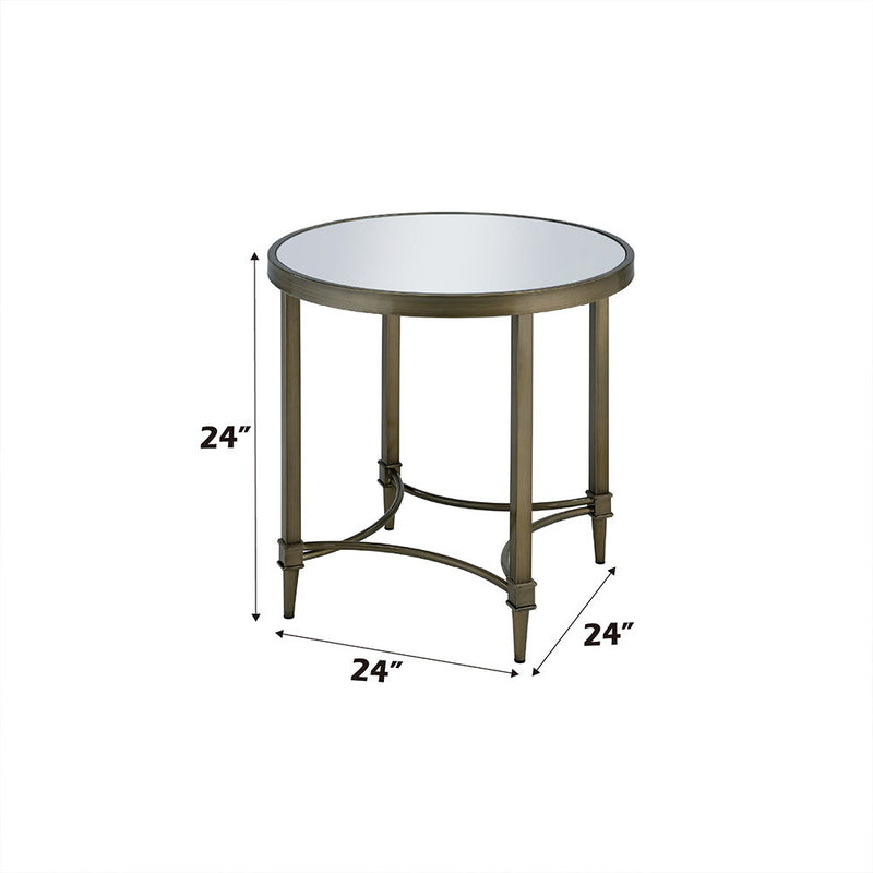 Aditya - End Table - Antique Brass