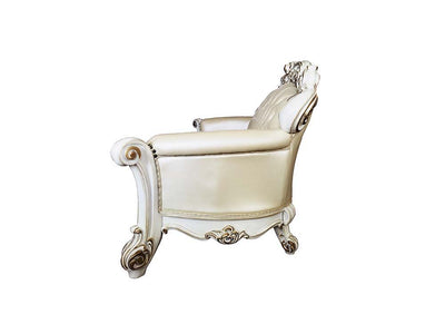 Vendom - Sofa - Champagne PU & Antique Pearl Finsih - Grand Furniture GA