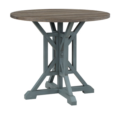 Bar Harbor - Round Counter Height Dining Table - Blue