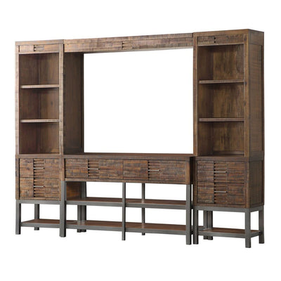 Andria - Entertainment Center - Reclaimed Oak - Grand Furniture GA