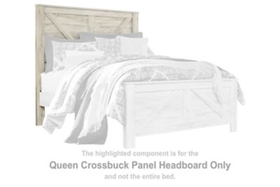 Bellaby - Whitewash - Queen Crossbuck Panel HDBD