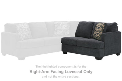 Ambrielle - Gunmetal - Raf Loveseat