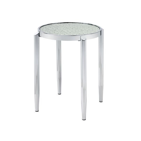 Abbe - End Table - Glass & Chrome Finish - Grand Furniture GA