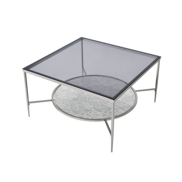 Adelrik - Coffee Table - Glass & Chrome Finish - Grand Furniture GA