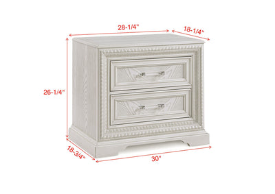 Alexandria - Nightstand - White